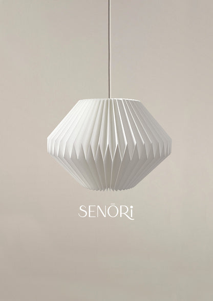 Pleated Nova Origami Suspension Lamp – Star-Inspired Handcrafted Lighting